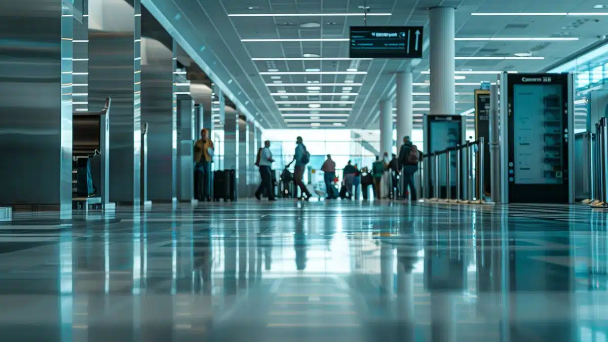 Ensuring passenger safety and protecting sensitive information in airport environments.