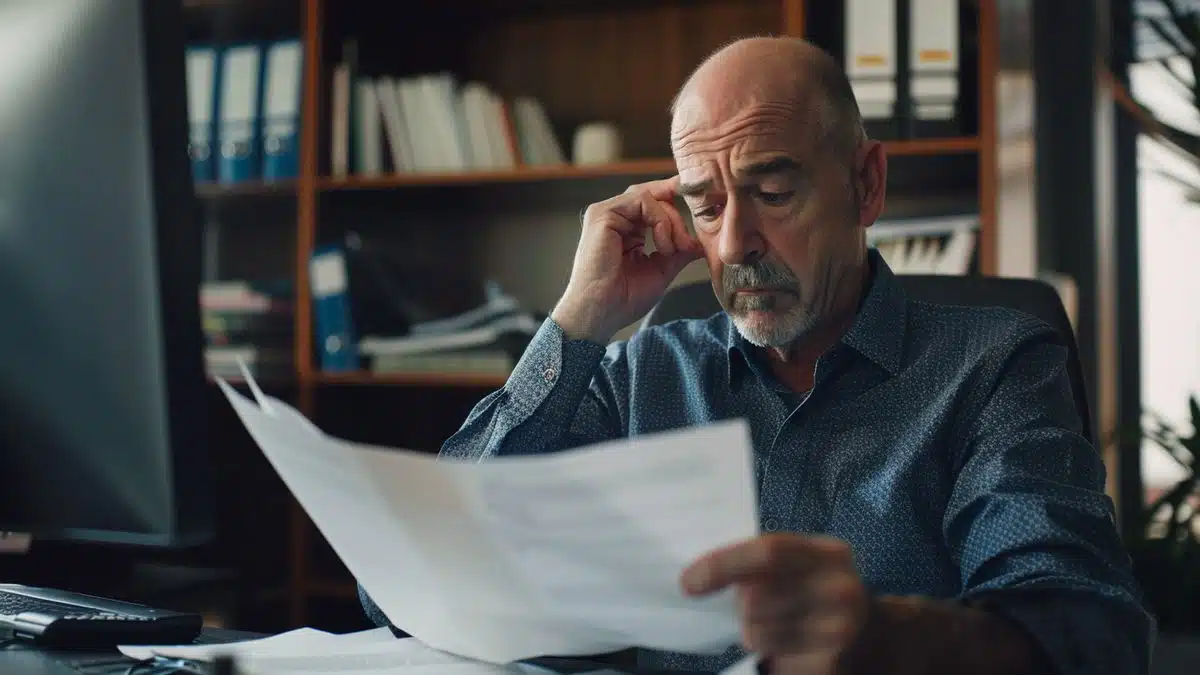 Gary Gensler looking frustrated while reading a document in his office.