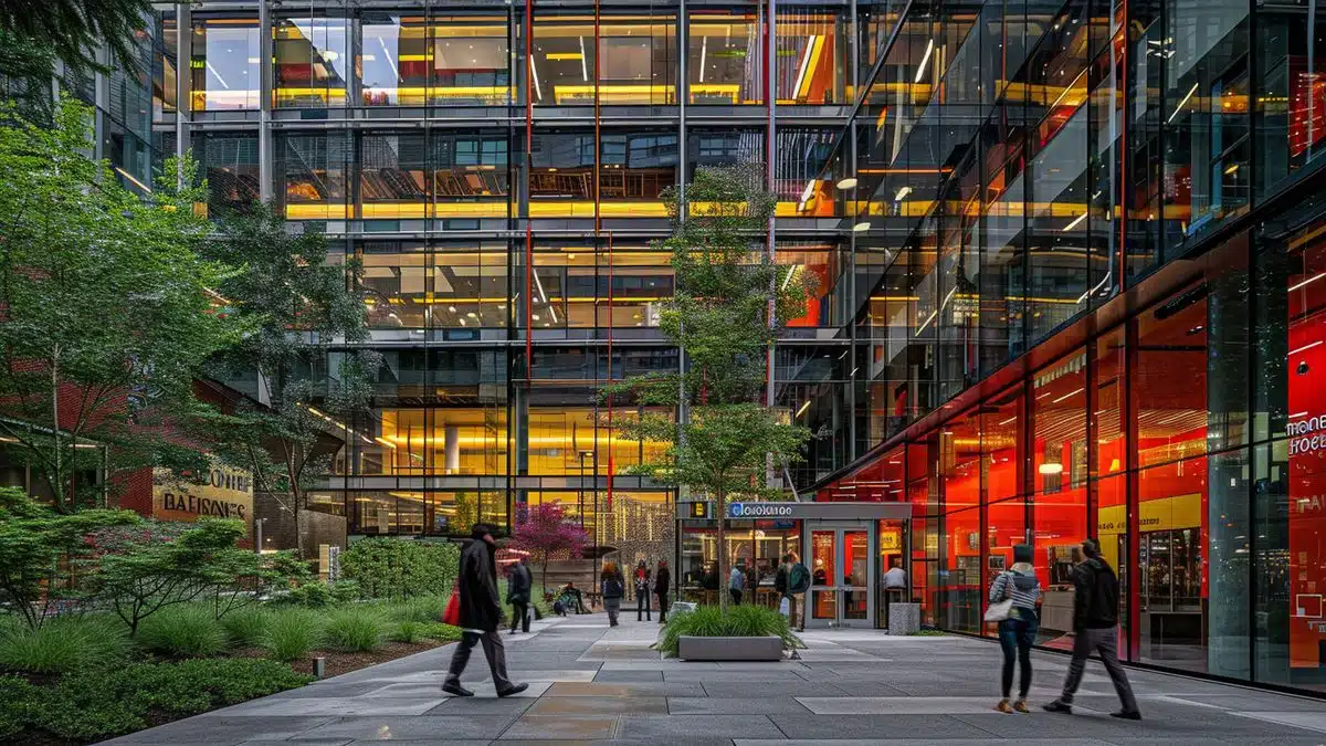 Microsoft headquarters in Seattle showcasing the development of ZTDNS technology.