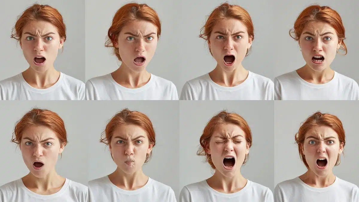 Different reactions from users displayed in a collage of facial expressions.